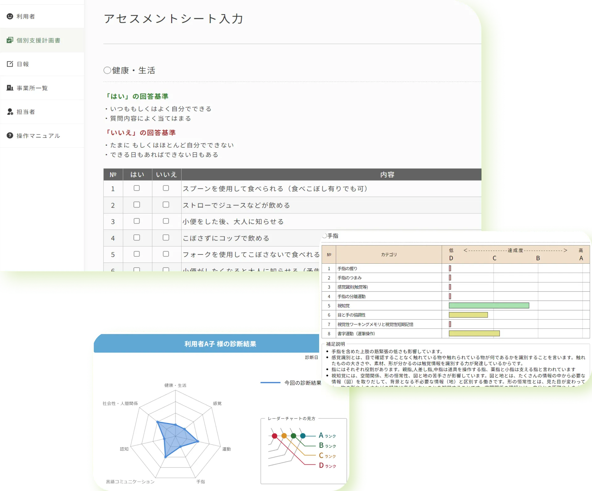 AIセラピスト co-mii（コミー）」アセスメント&個別支援計画を